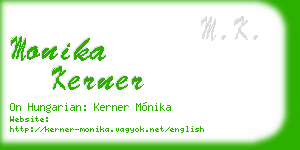 monika kerner business card